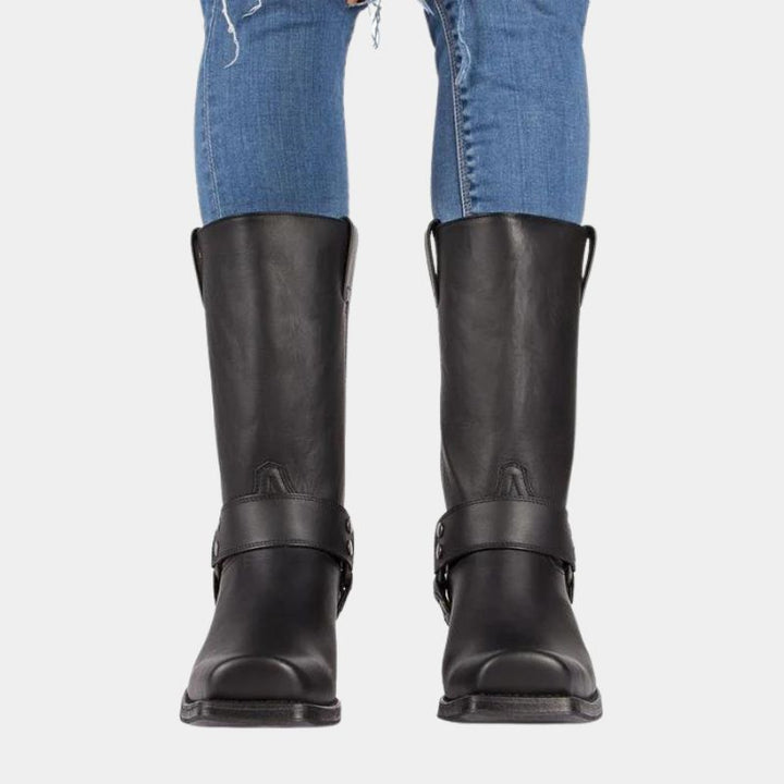 LanglEchoarchivige Cowboystiefel Im Vintage-Look