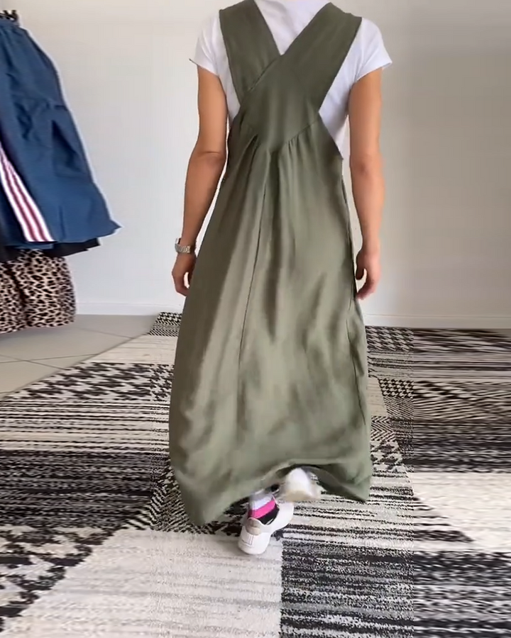 Echoarchiv | Kleid Lässig Einfarbig Hosenträger