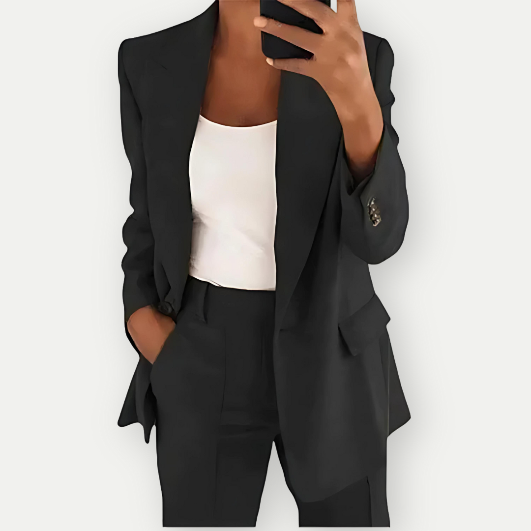 Echoarchiv | Damen Bequeme Blazer Set Formal