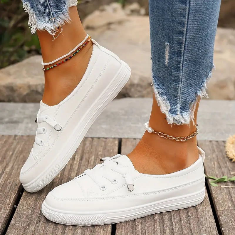 Echoarchiv | Lässig Flache Schuhe mit Rutschfester Sohle und Runder Spitze