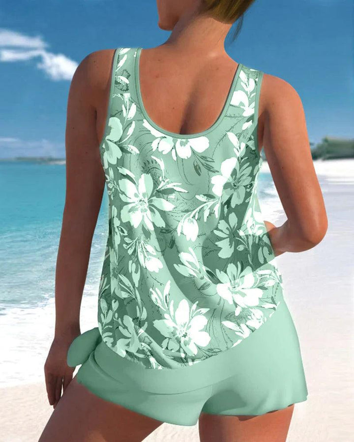 Echoarchiv | Tankini Badeanzug Stylisches Zweiteiliges Badeanzug-Set
