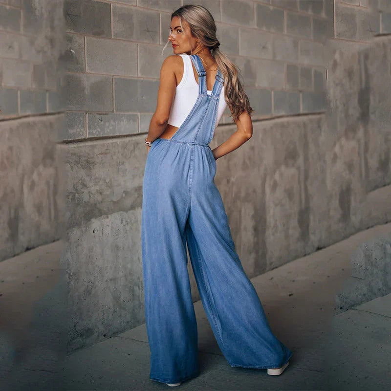 Echoarchiv | Armelloser Trendiger Denim-Overall für Damen