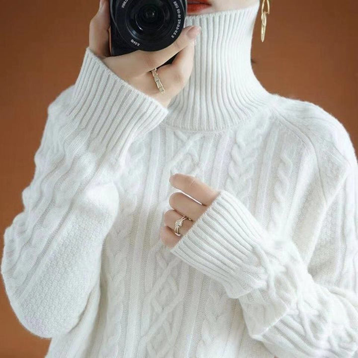 Echoarchiv | Gestrickter Rollkragenpullover