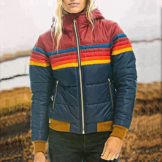Echoarchiv | Regenbogen Retro isolierte Jacke