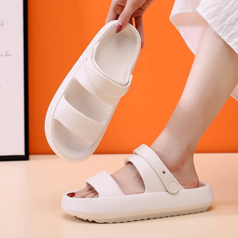 Echoarchiv | Orthopädische Sandalen Comfort Plus Pantoletten mit Doppelriemen Gepolsterte, Lässige Slip-On-Sandalen