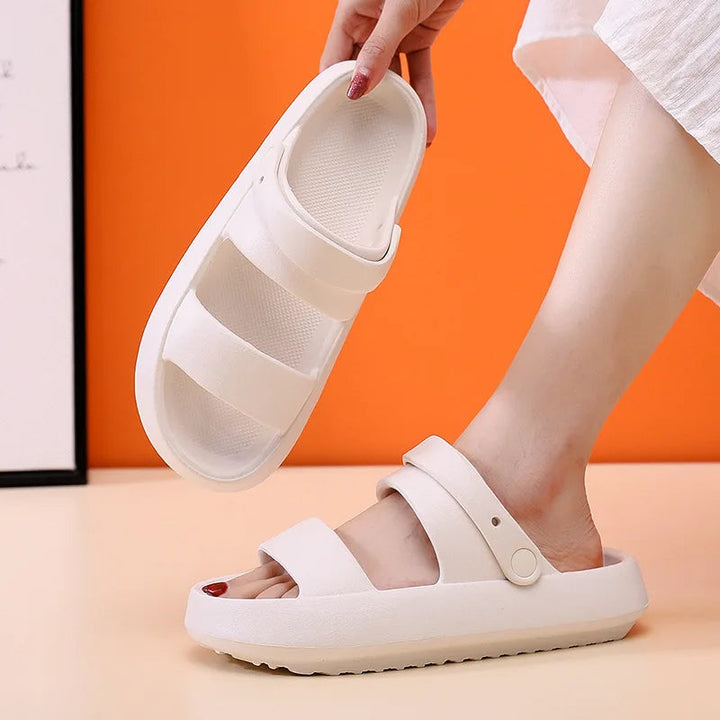 Echoarchiv | Orthopädische Sandalen Comfort Plus Pantoletten mit Doppelriemen Gepolsterte, Lässige Slip-On-Sandalen