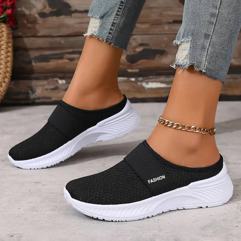Echoarchiv | Orthopädische Slip on Damenschuhe mit Klettverschluss