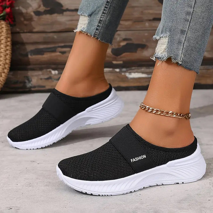Echoarchiv | Orthopädische Slip on Damenschuhe mit Klettverschluss