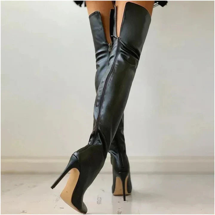 Echoarchiv | Bequeme Hochhackige Schuhe für Frauen Oberschenkel Hoch