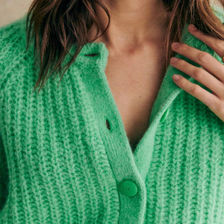 Echoarchiv | Chunky Strickcardigan Weich und Warm Perfekt für Den Alltag