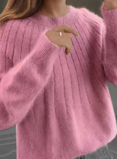 Echoarchiv | Flauschiger Strickpullover