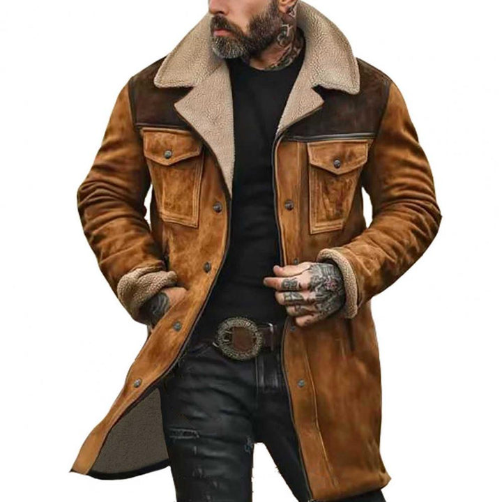 Herren Teddyfellteppich-Mantel Echoarchiv
