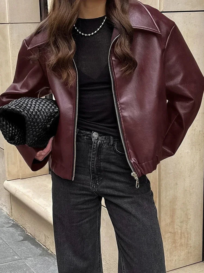 Echoarchiv | Vintage Rote Jacke für Frauen