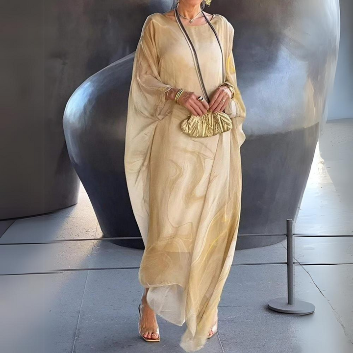 Echoarchiv | Elegantes Seiden Chiffon Kleid
