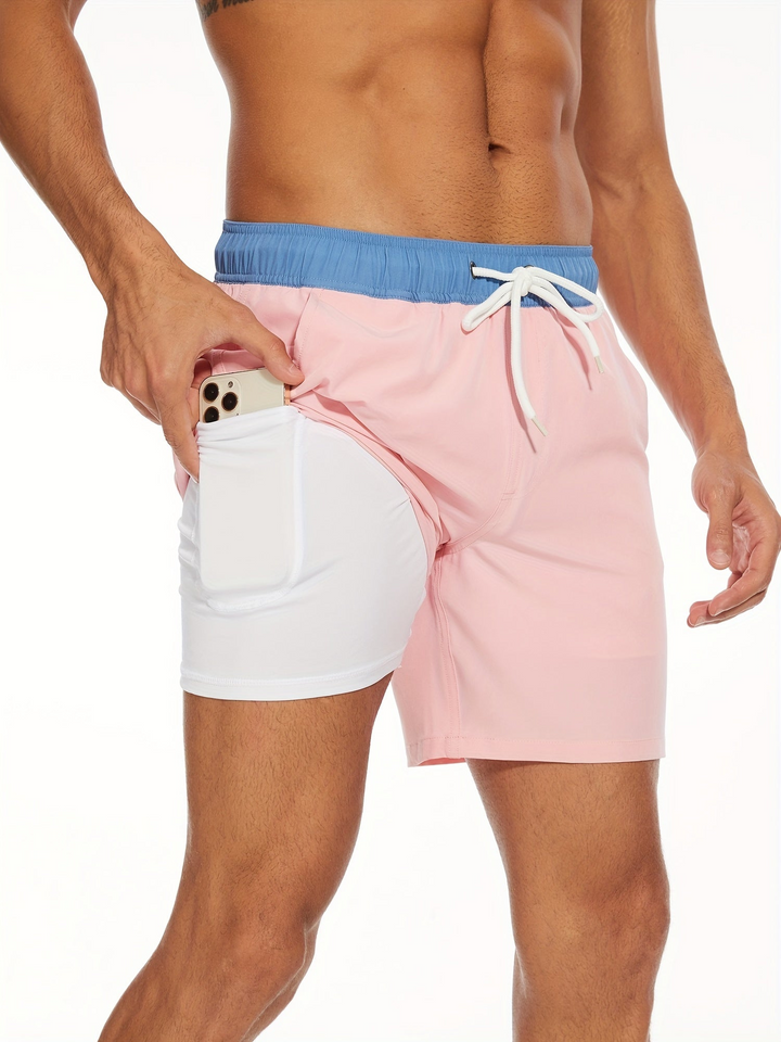 Echoarchiv | Schnell Trocknende Herren Badehose Doppelschicht Design
