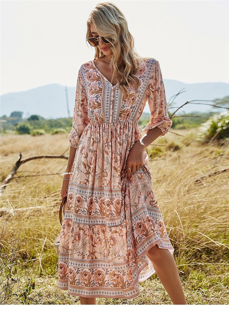Echoarchiv | Stilvolles Boho Sommerkleid