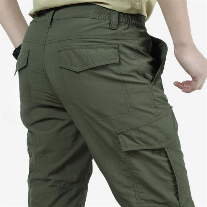 Funktionale und Stilvolle Herren Cargo Hose mit Praktischen Klappen Taschen – Bravaro