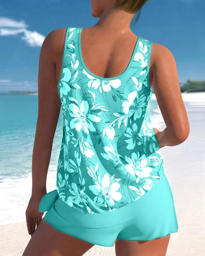 Echoarchiv | Tankini Badeanzug Stylisches Zweiteiliges Badeanzug-Set