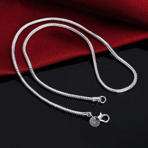 Echoarchiv | 925 3Mm Sterling Silber Schlangen Kette