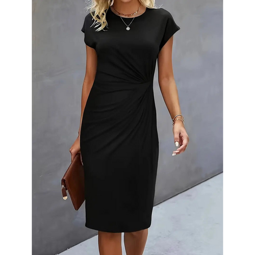 Echoarchiv | Damen Taillenakzent Stil Kleid Kurzärmlich