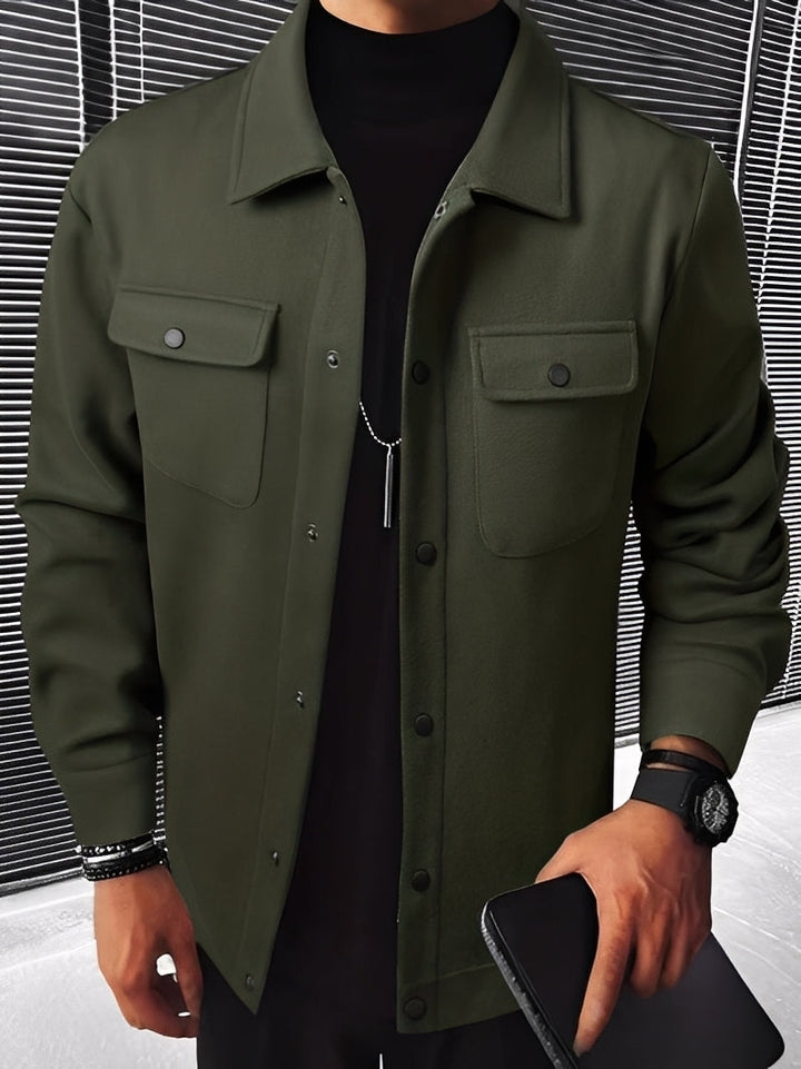 Echoarchiv | Lässige Karierte Jacke mit Taschen für Herren