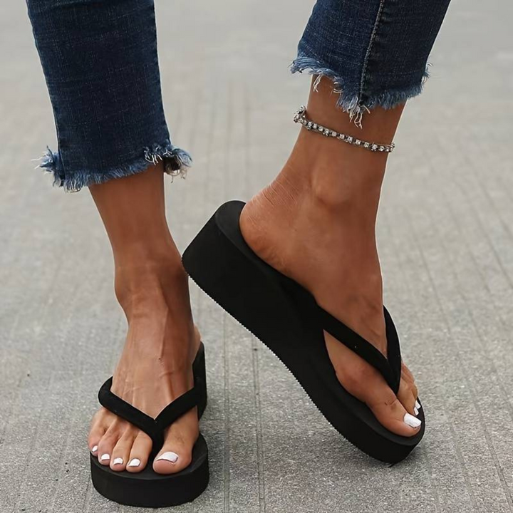 Echoarchiv | Flip Flop | Bequeme Keilabsatz-Flip-Flops für den Sommer