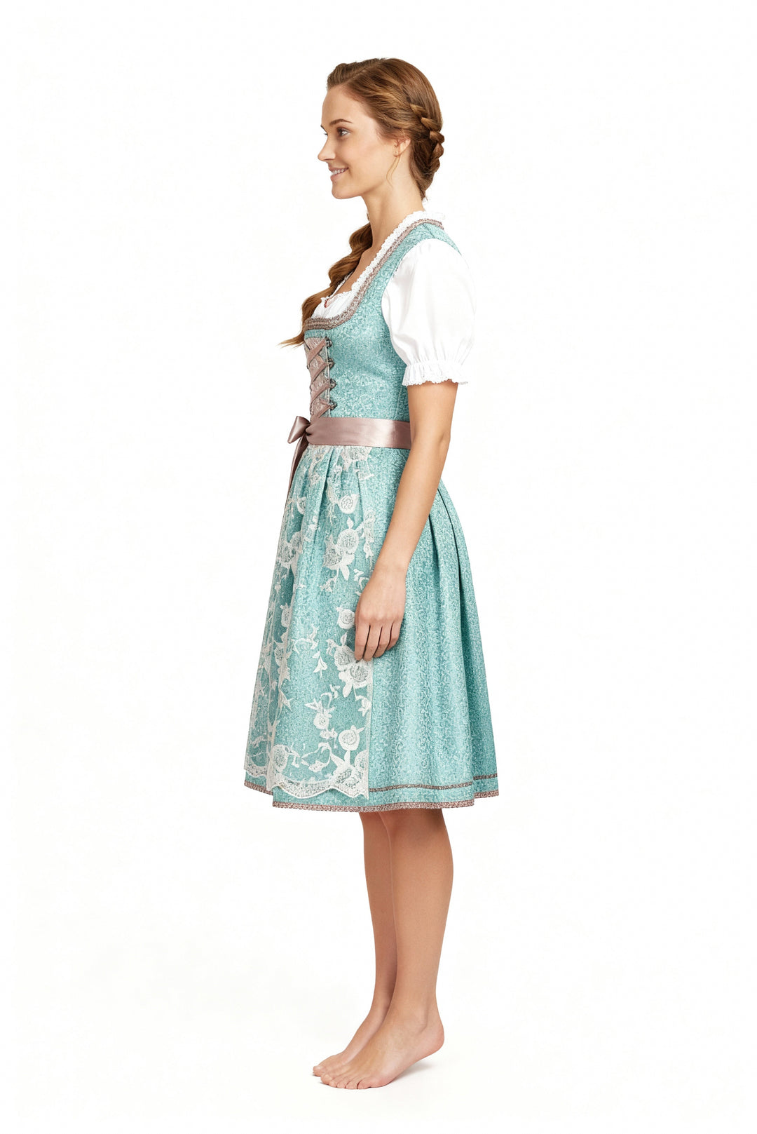 Echoarchiv | Einzigartige Damen Tracht mit Schürze Perfekt für Oktoberfest