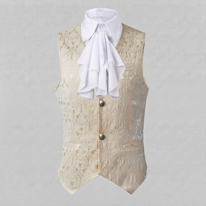 Elegantes Satin-Westen für Damen mit Rüschendetails Echo Archiv