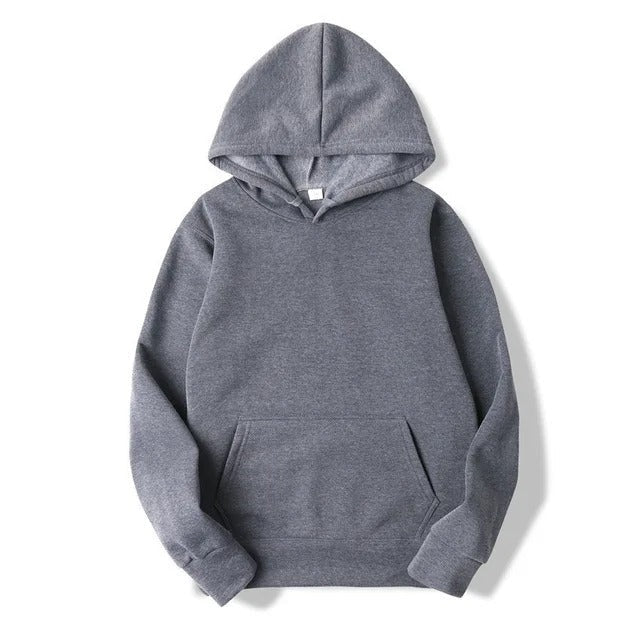 Echoarchiv | Unifarbener Kapuzenpullover Aus Baumwolle Für Frauen