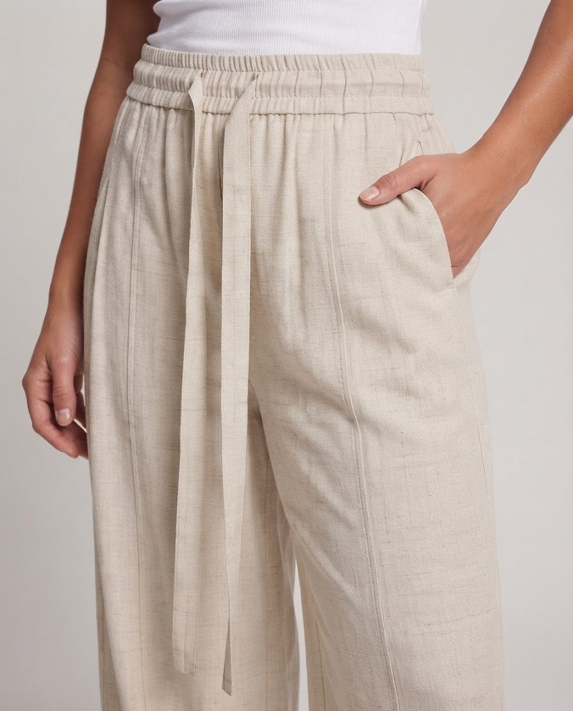 Damen Elegante und weit geschnittene Chino-Hose Echo Archiv