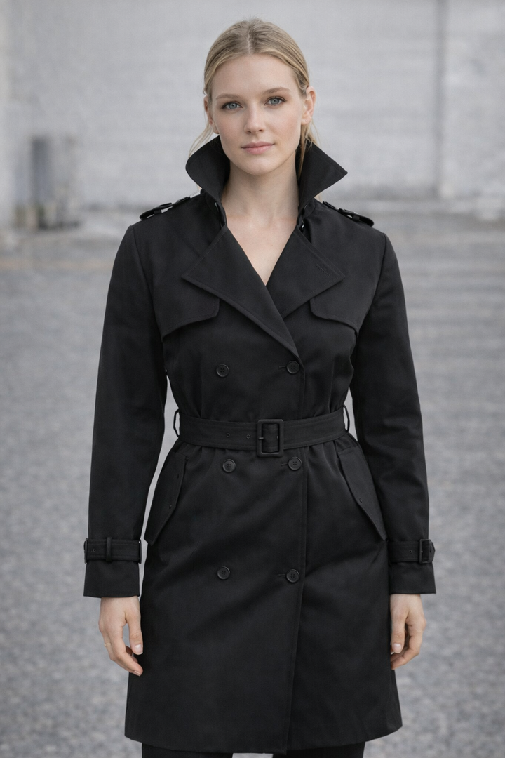 Echoarchiv | Trenchcoat mit Gürtel und Doppelknopf