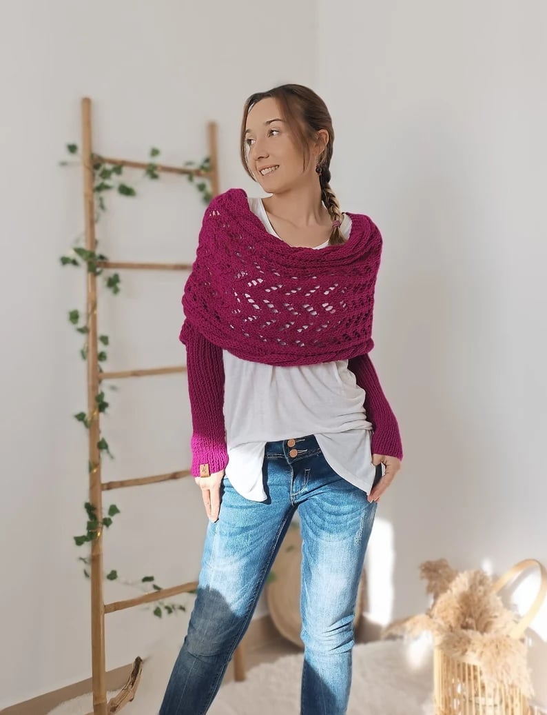 Echoarchiv | Bequemer Strickschal