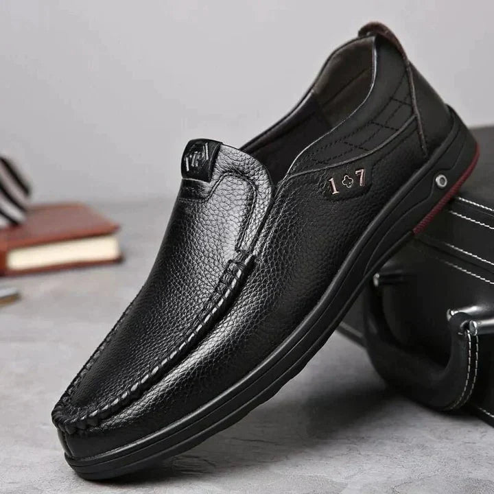 Herren Echtleder Schlupfschuhe Echoarchiv