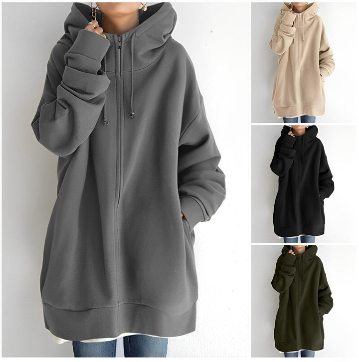Echoarchiv | Fleece-Hoodie mit Reißverschluss