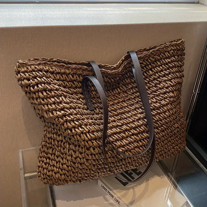 Echoarchiv | Große Gewebte Tragetasche Tasche Im Bohemian-Beachy-Stil