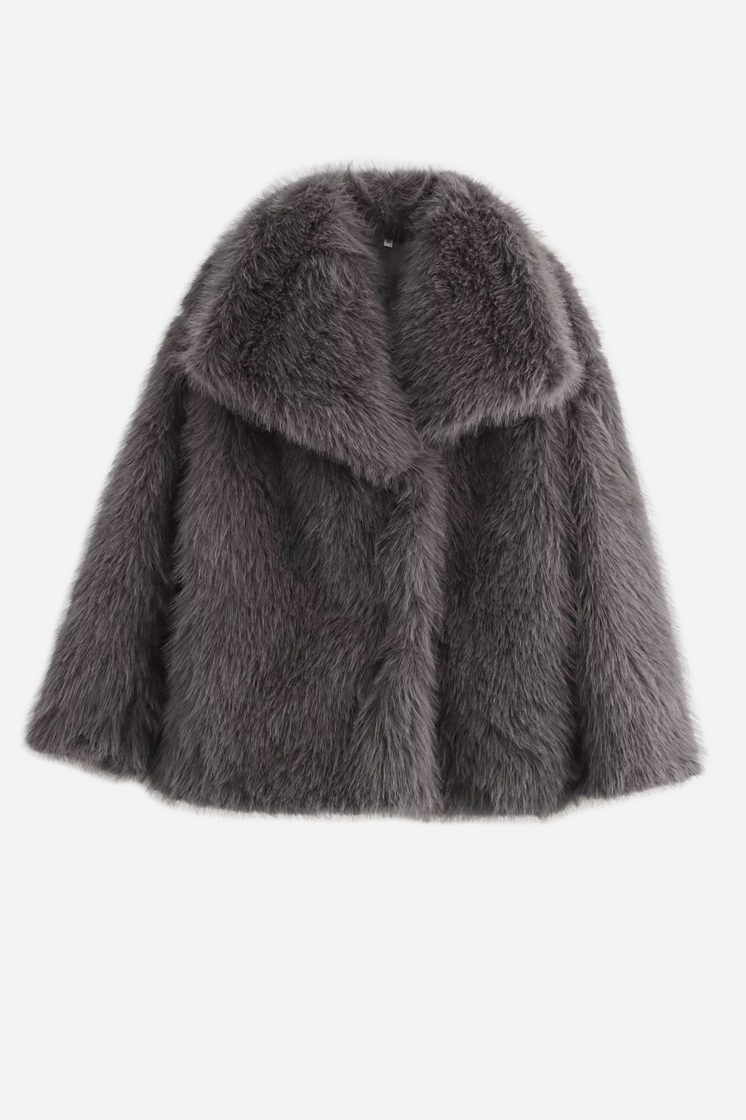 Echoarchiv | Faux-Fur-Schalkragenjacke