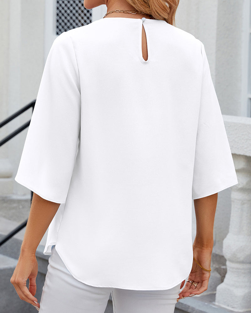 Echoarchiv | Aerin Elegantes Halbarm-Top