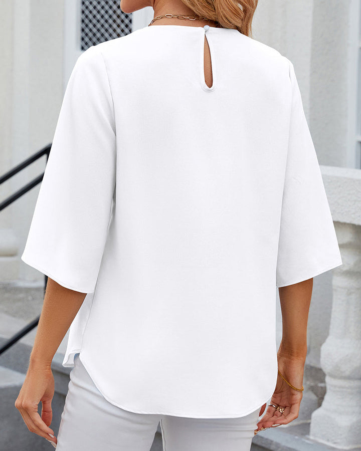 Echoarchiv | Aerin Elegantes Halbarm-Top