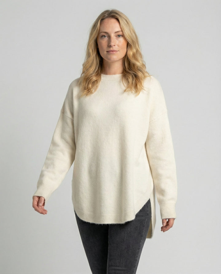 Echoarchiv | Pullover - Damen Herbst Mid-Length Oversized Pullover