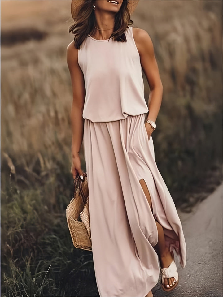 Echoarchiv | Schlichtes Boho Maxikleid Aus Modal In Verschiedenen Farben