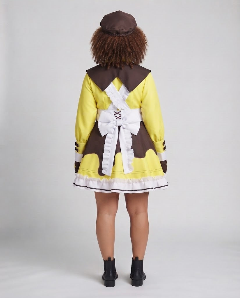 Damen Kostümkleid mit Tiermotiven und verschiedenen Accessoires Echo Archiv