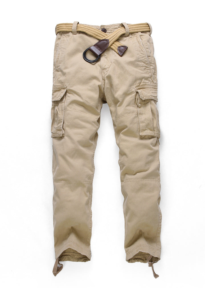 Herren Cargohose mit mehreren Taschen, verstellbaren Beinabschlüssen und Gürtel Echoarchiv