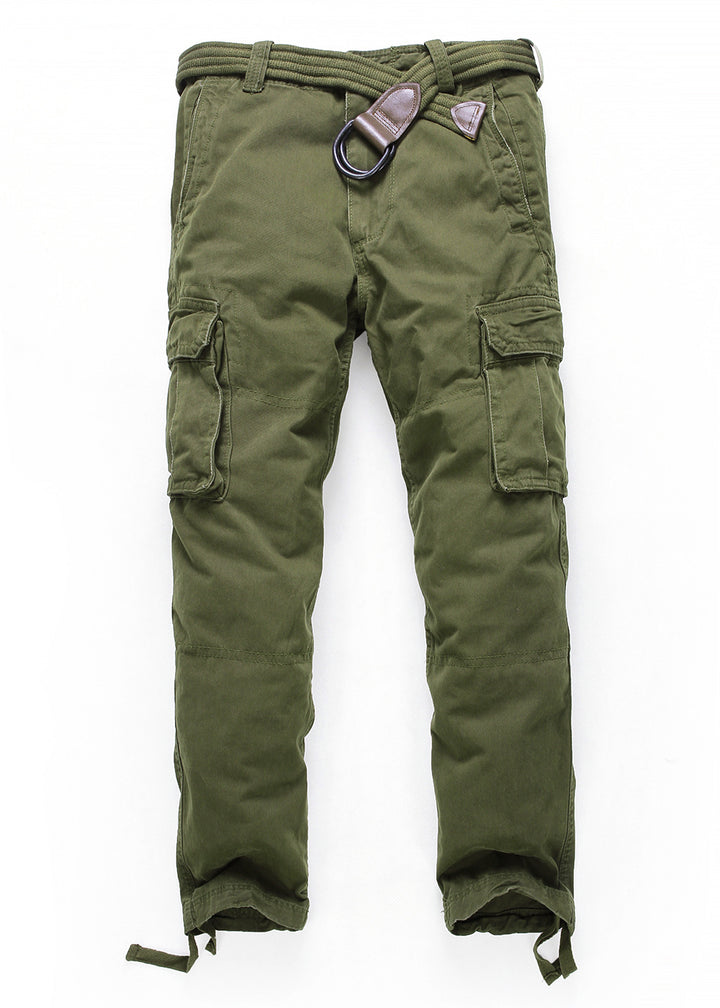 Herren Cargohose mit mehreren Taschen, verstellbaren Beinabschlüssen und Gürtel Echoarchiv