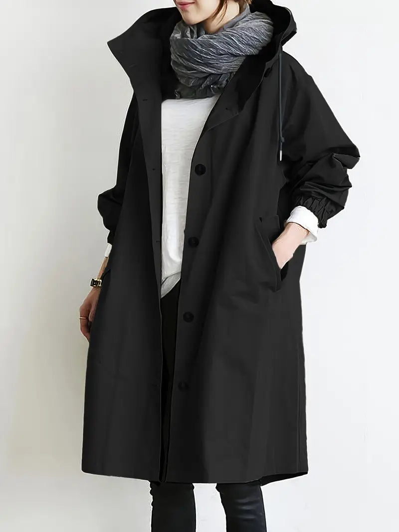 Echoarchiv | Trenchcoat mit Kapuze und Kordelzug