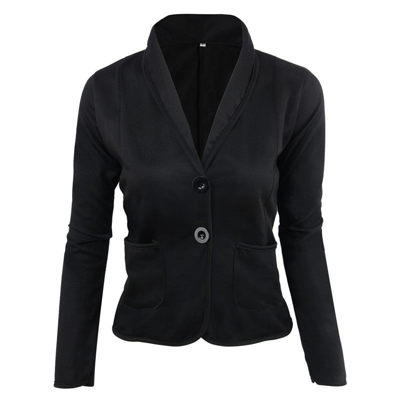 Damen Taillierter Jersey-Blazer mit Schalkragen & Kontrastpaspel Echoarchiv