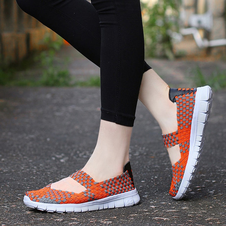 Damen nan elastischer Mary-Jane-Riemchen-Komfortschuh mit gewebtem Stretch-Obermaterial und flexibler Leichtsohle Echo Archiv
