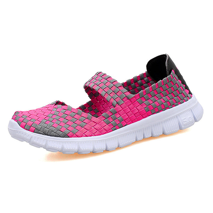 Damen nan elastischer Mary-Jane-Riemchen-Komfortschuh mit gewebtem Stretch-Obermaterial und flexibler Leichtsohle Echo Archiv