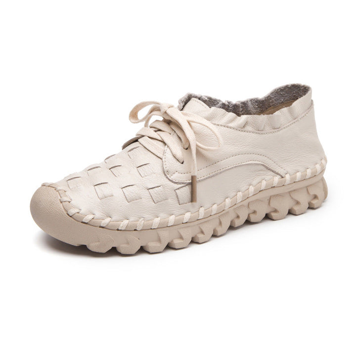 Echoarchiv | Retro Künstlerisch Echtes Leder Damen Schuhe