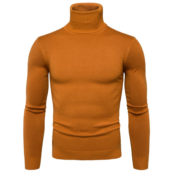 Herren Rollkragenpullover aus weicher Merinowolle mit eleganter Struktur Echoarchiv