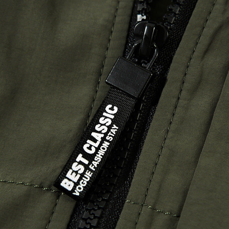 Herren vielseitige Funktionsjacke mit abnehmbarer Kapuze und mehreren Taschen Echoarchiv